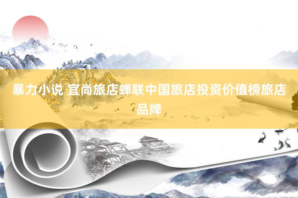 暴力小说 宜尚旅店蝉联中国旅店投资价值榜旅店品牌