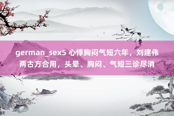 german_sex5 心悸胸闷气短六年，刘建伟两古方合用，头晕、胸闷、气短三诊尽消